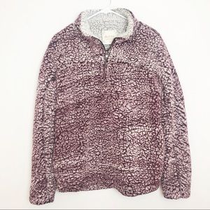 ALTAR'D STATE | Sherpa Pullover Maroon Purple M